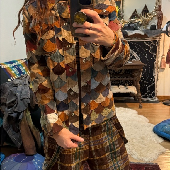 Vintage leather scales jacket from the 60’s - Picture 3 of 6